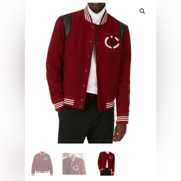 Club Monaco Burgundy Wool Jacket - Picture 3 of 4